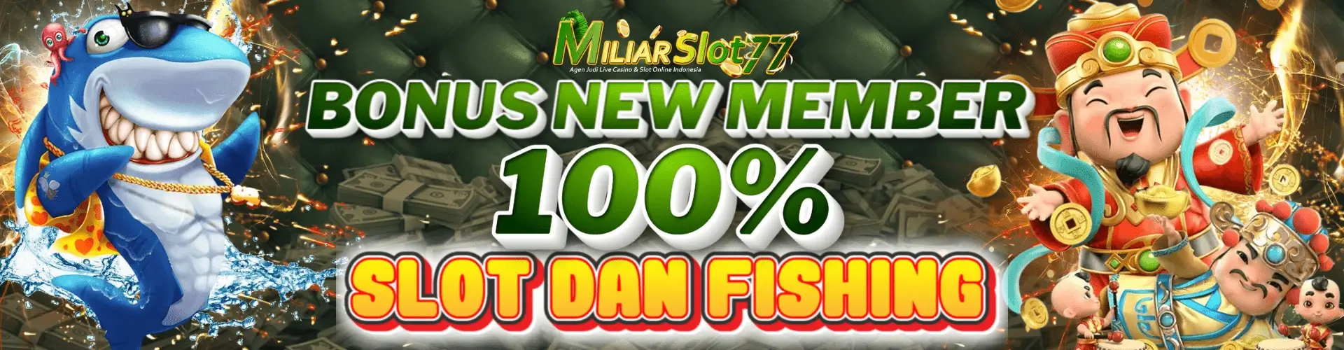 Promo Bonus 100% New Member Miliarslot77